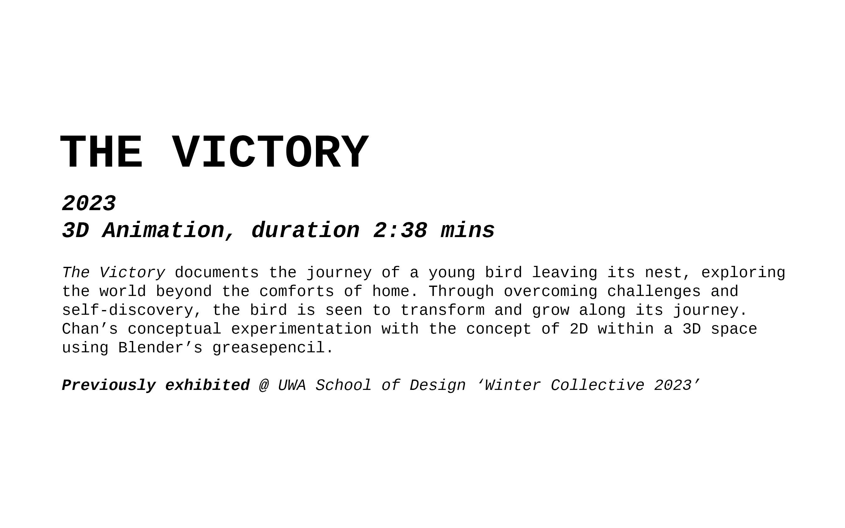 The Victory Didactic